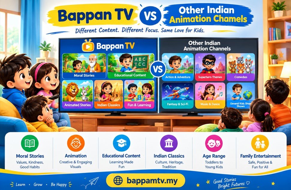 Bappan TV vs. Other Indian Animation Channels